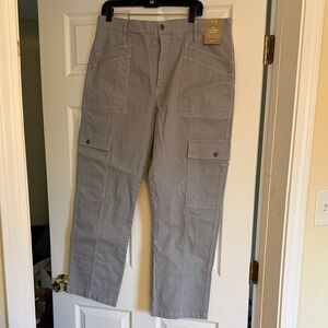 Madewell Women's Cargo Pants in Light Gray